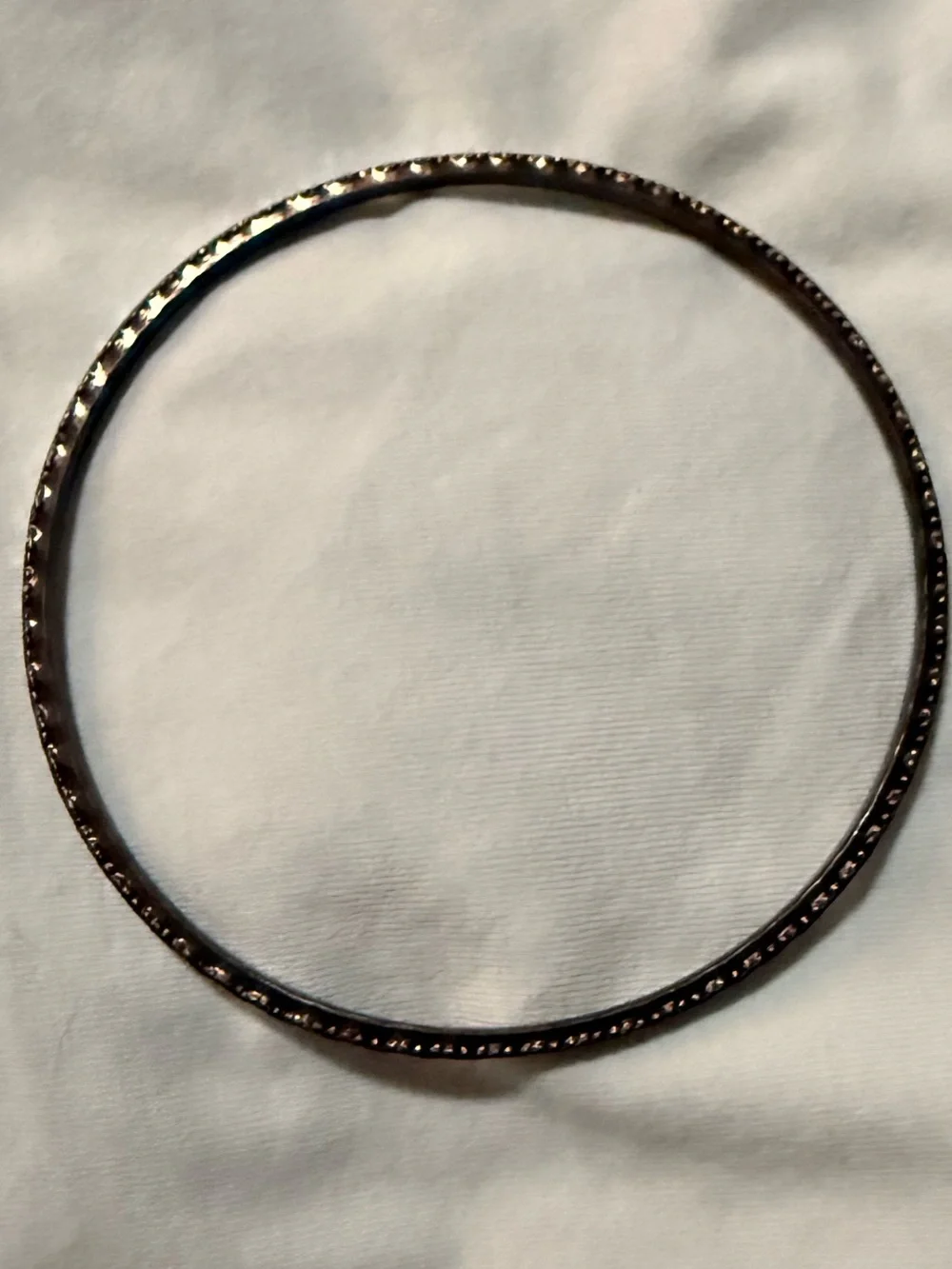 Lot of 5 Metal Bangle Bracelet Bundle, Twisted Textured, Stackable, Bamboo